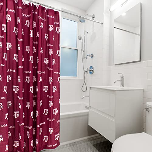 Image of College Covers Everything Comfy Texas A&M Aggies Bright and Colorful Shower Curtain Cover