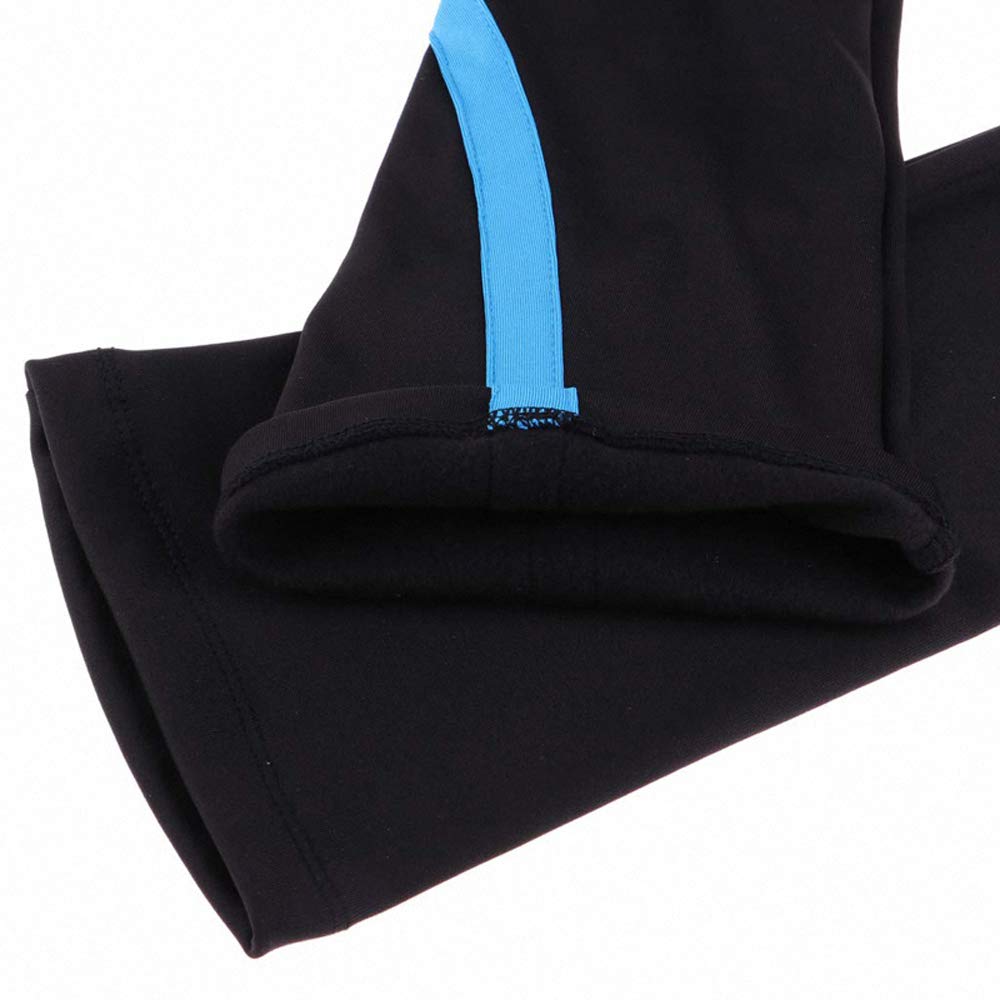LIUHUO Pantalones de patinaje sobre hielo para niñas y mujeres, leggings de entrenamiento de patinaje artístico, pantalones de esquí de terciopelo, azul y rosa