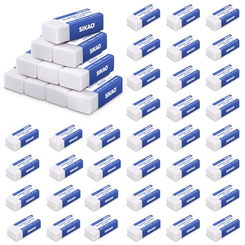 Sikao 600 Pack Pencil Erasers, Pencil Top Erasers for Kids Bul, 2Colors
