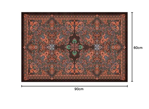 Tapis rouge salon rectangulaire moderne pour déco chambre rétro