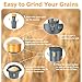Eachbid 25L Grain Mill Grinder, 1300W Electric Grain Grinder Mill, Detachable 6.6 Gal Bucket & Hopper, with 5 Grinder Sieves+1Wrench, Feed Mill Dry Cereals, Corn Grinder, Wheat Grinder, Molino de Maiz