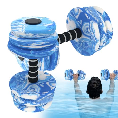 Conjunto de mancuernas, pesos de ejercicio - Peso de la piscina para el ejercicio de agua | Equipo de espuma impermeable ligero 2 piezas para natación para el entrenamiento deportivo acuático