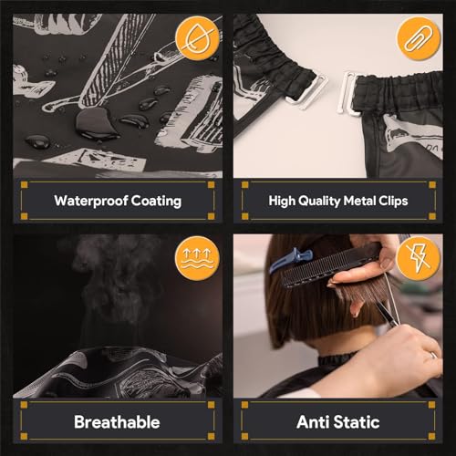 Foto von Yinke Nackenpinsel mit Aufbewahrungstasche, mit verstellbarem Schnappverschluss für Heimfriseur und Professionellen Friseursalon