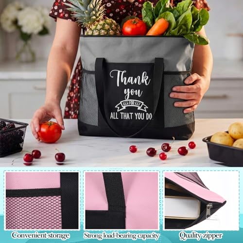 Image of Paterr 10 /20 /30 Pcs Thank You Tote Bags Bulk for Women Appreciation Gift for Employee Teachers Coworker Cna Nurse Staff