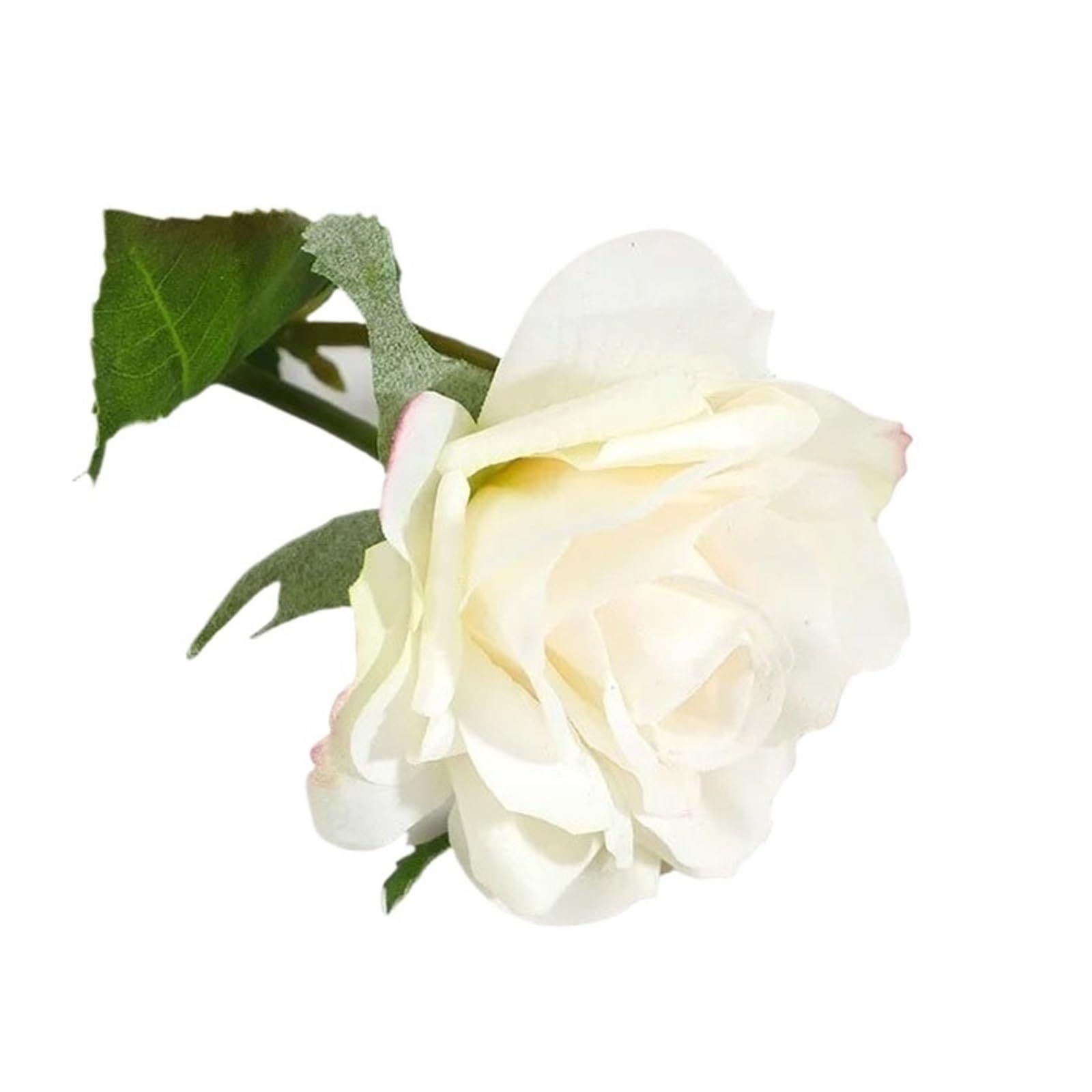 Casetlong 10Pcs Artificial Flowers Bouquet Wedding Decor Fake Home Party Decoration Floral(White rose)