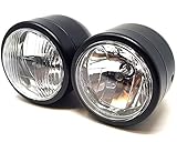 BIEN HECHO Y MUY RESISTENTE: función 1: luz de cruce / función 2: luz de carretera / función 3: luz intermitente o de aparcamiento. Acabado negro mate