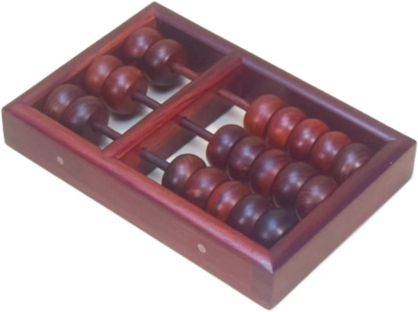 Chinese Math Tool Abacus Rosewood Art Collection Accounting Retro 3 Digits 7 Beads Desktop Decoration Arithmetic Tool Calculator