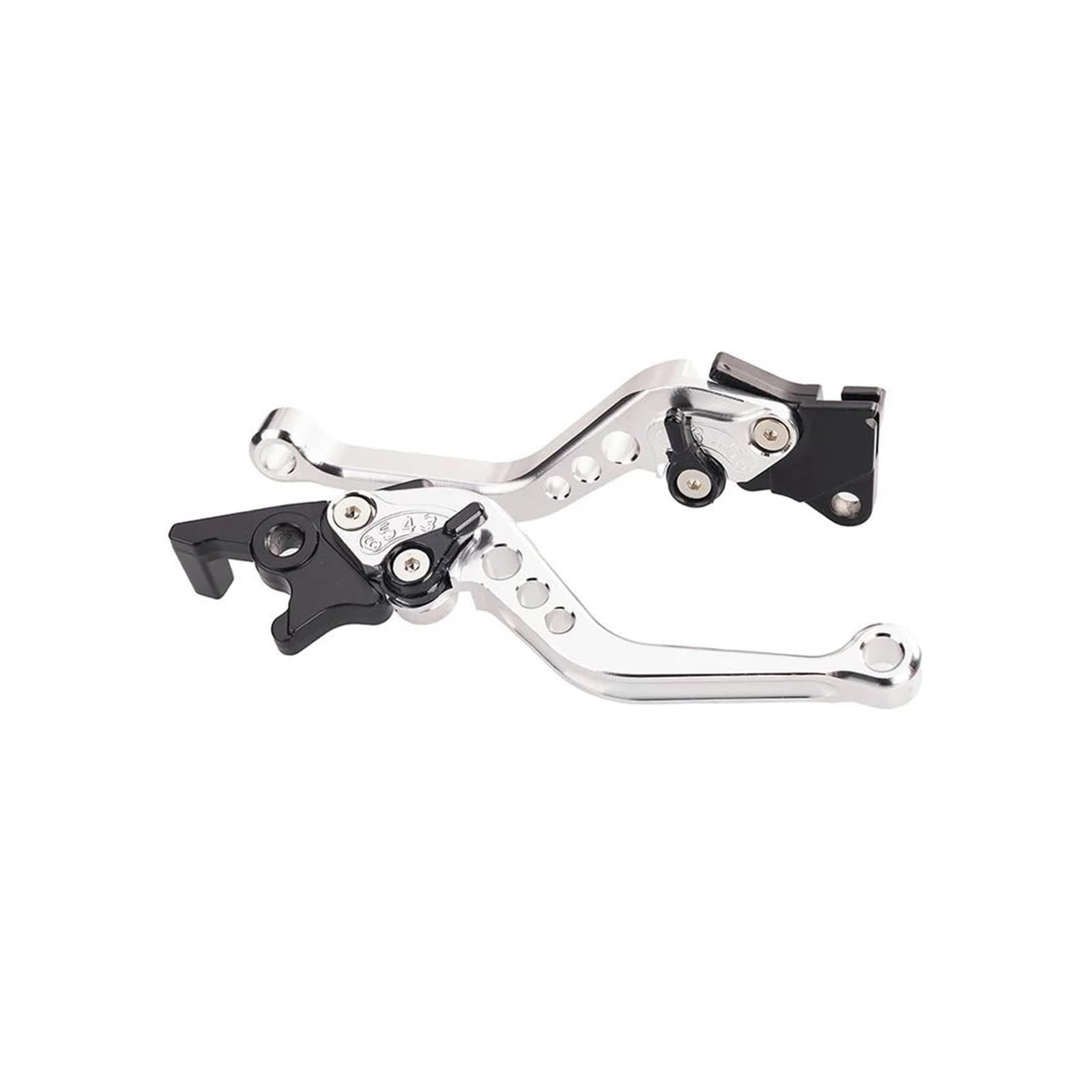 Handlebar Clutch Brake Universal Motorcycle Adjustable Clutch Brake Handle Alloy CNC Dual Disc Lever Pull Rod Drum Horn Accessories Adjustable Clutch Leve(E)