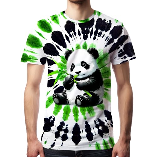 DMPROD T-shirt tie-dye homme hippie, Grand