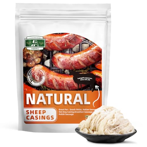 Natural Sheep Sausage Casing,Edible Casings for Sausage Making,Grade A,Great for