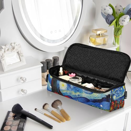 Bolsa de viaje para herramientas de cabello para mujer con almohadilla resistente al calor, estuche portador impermeable para rizadores, planchas y secadores de cabello miniatura 7