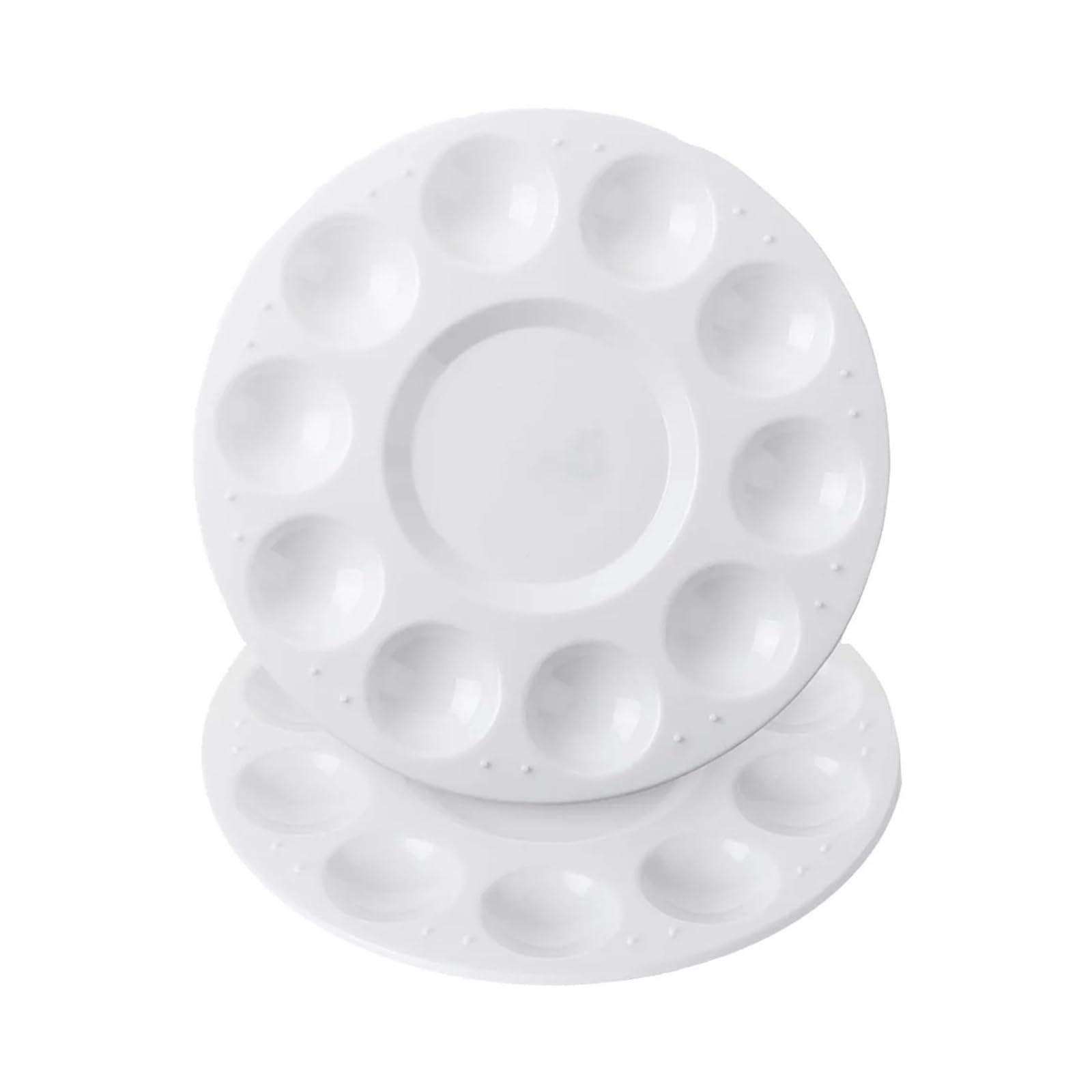 2/4/8/15pcs Paint Tray Palettes, Plastic Round Pallets For Paints On Project For Painting(8pcsRoundPalette)