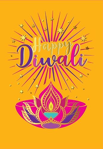 Diwali Card, Happy Diwali Diya - 7 x 5 inches - Regal Publishing