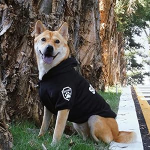 Dog Security Hoodie with Glow-in-The-Dark Prints DAJIDALI Dog Clothes Apparel Winter Sweatshirt Warm Sweater Jacket Coat Hoodie for Small Medium Large Dog Cat Dog Security Hoodie with Glow-in-The-Dark Prints DAJIDALI Dog Clothes Apparel Winter Sweatshirt Warm Sweater Jacket Coat Hoodie for Small Medium Large Dog Cat