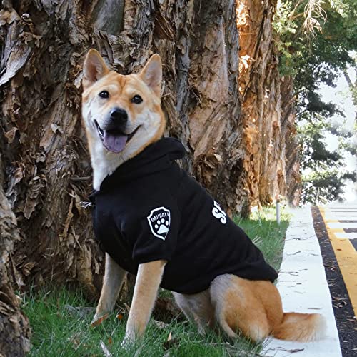 Dog Security Hoodie with Glow-in-The-Dark Prints DAJIDALI Dog Clothes Apparel Winter Sweatshirt Warm Sweater Jacket Coat Hoodie for Small Medium Large Dog Cat Dog Security Hoodie with Glow-in-The-Dark Prints DAJIDALI Dog Clothes Apparel Winter Sweatshirt Warm Sweater Jacket Coat Hoodie for Small Medium Large Dog Cat