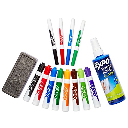EXPO Original Dry Erase Set, Chisel Tip, Assorted Colors, 15-Piece