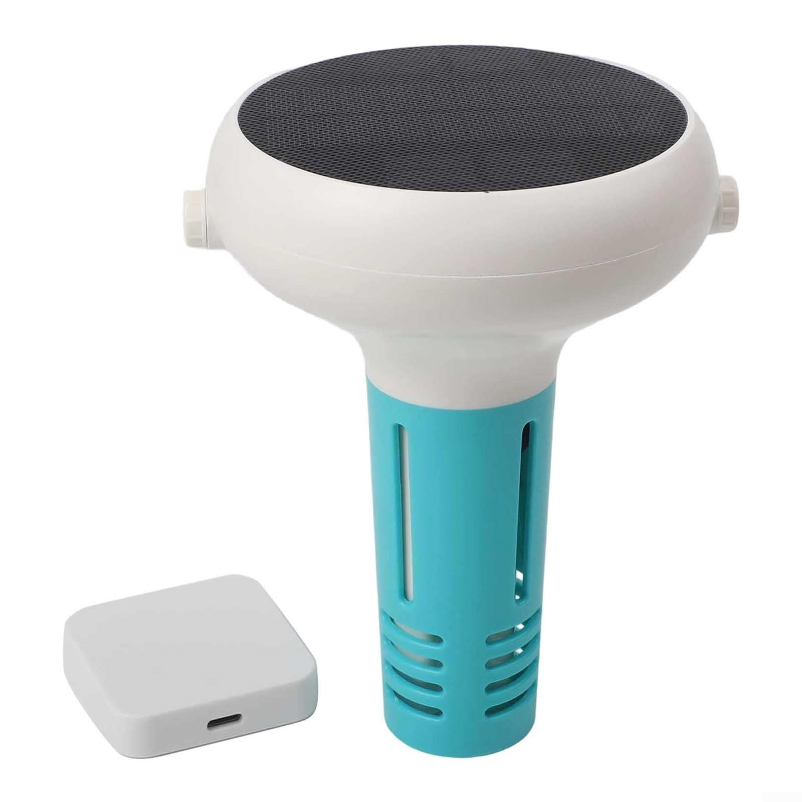 Smart Solar Tester di qualità dell'acqua PH ORP Saline Monitor Piscina IP67 Impermeabile con App Controllo 210x165mm Bianco Verde