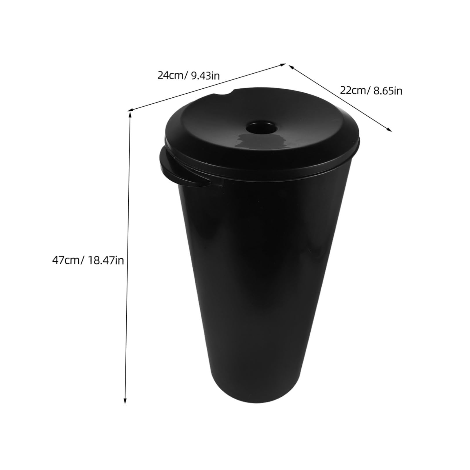 Lavacabezas Portátil de Plástico Negro 15l 507oz para Hogar