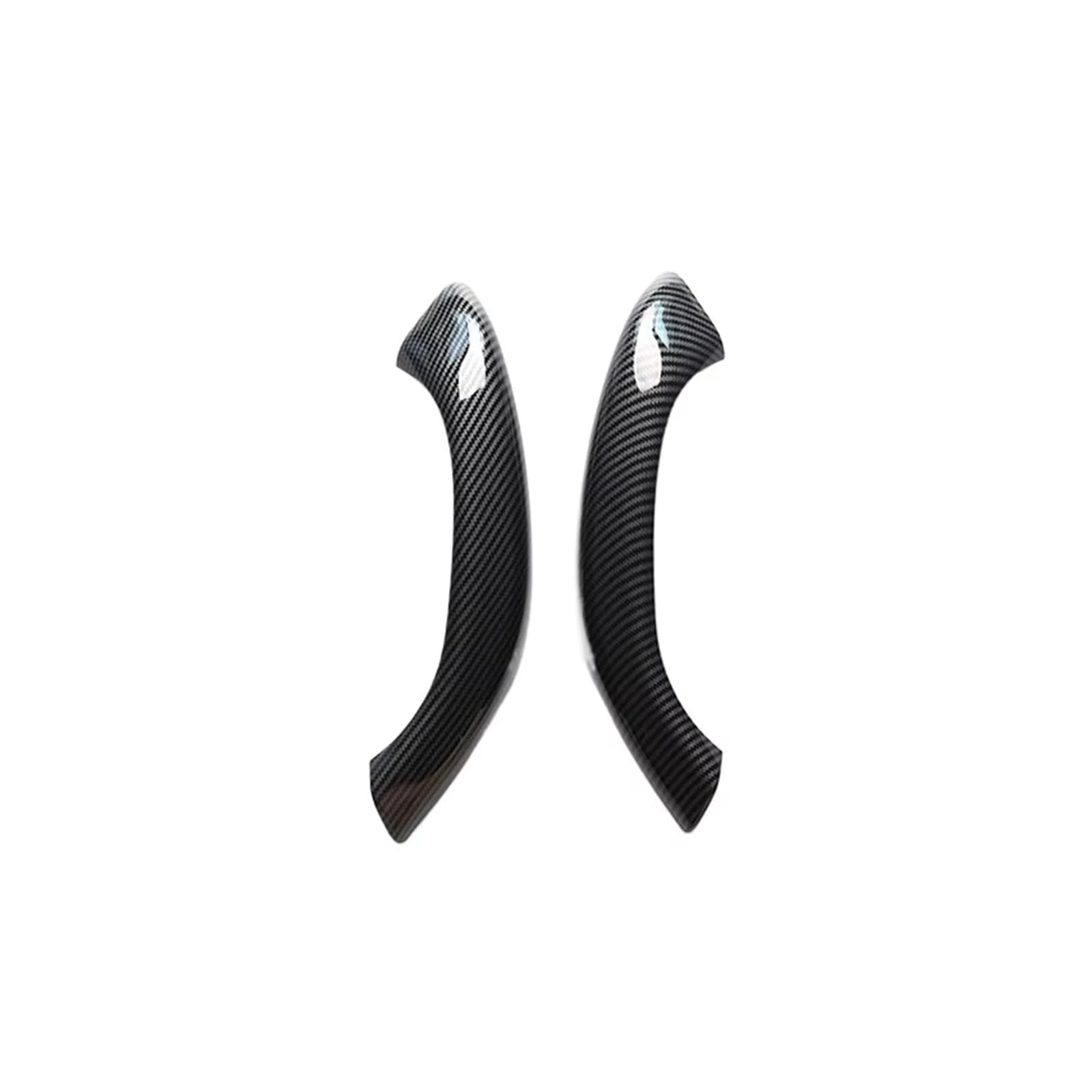 For BMW For X1 For X2 For F48 For F49 51417417513 Car Inner Door Handle Interior Armrest Panel Pull Inner Car Door Handle(CarbonFiber 1 Pair)