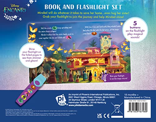 Disney Encanto - Time to Shine Interactive Book and Sound Flashlight Toy Set - PI Kids - Image 2