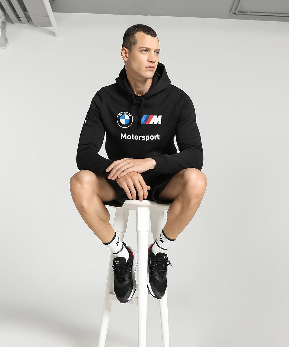 PUMA Sudadera con Tejido Polar BMW M Motorsport Hombre S, Black