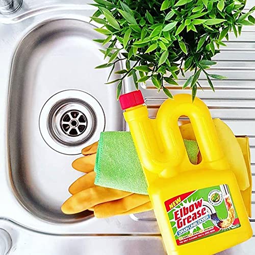 Destapacaños Elbow Grease Líquido - Limpiador de Alta Resistencia para Desagües y Fregaderos, Kit Todo en Uno para Destapar Cañerías (750 ml) miniatura 6