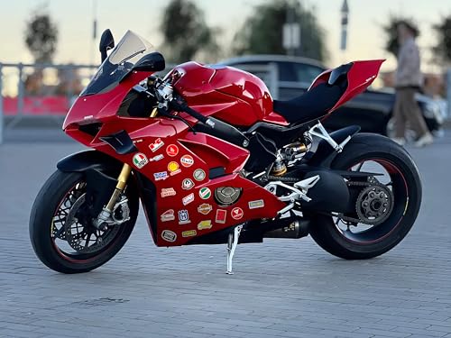 Image of WallDesign Ultimate Moto Racing Sticker Set Collection of 116 - Mobile, Laptop, Helmet, Accessories, Gifting - Durable, Laminated, Quality Printed Vinyl for True Racing Fans - Self-Adhesive, 2.5 Inch
