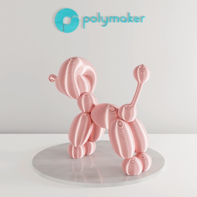 Image of Polymaker Silk PLA Filament 1.75mm, Shiny Pink 3D Printer Filament 1kg - PolyLite 1.75mm PLA Filament Silk Pink Filament 1.75mm Shiny PLA 3D Filaments