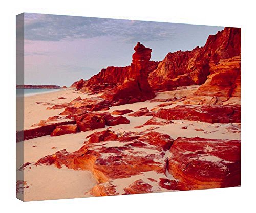 Toile Red Coastline At Dusk Australia pour sublimer votre salon chaleureux
