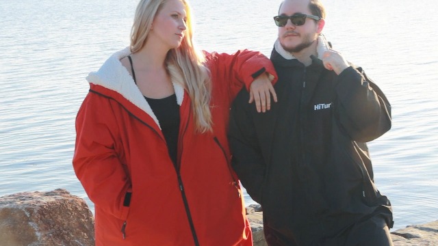 Amazon.com : Hiturbo Warm Waterproof Swim Parka: Oversized Hooded