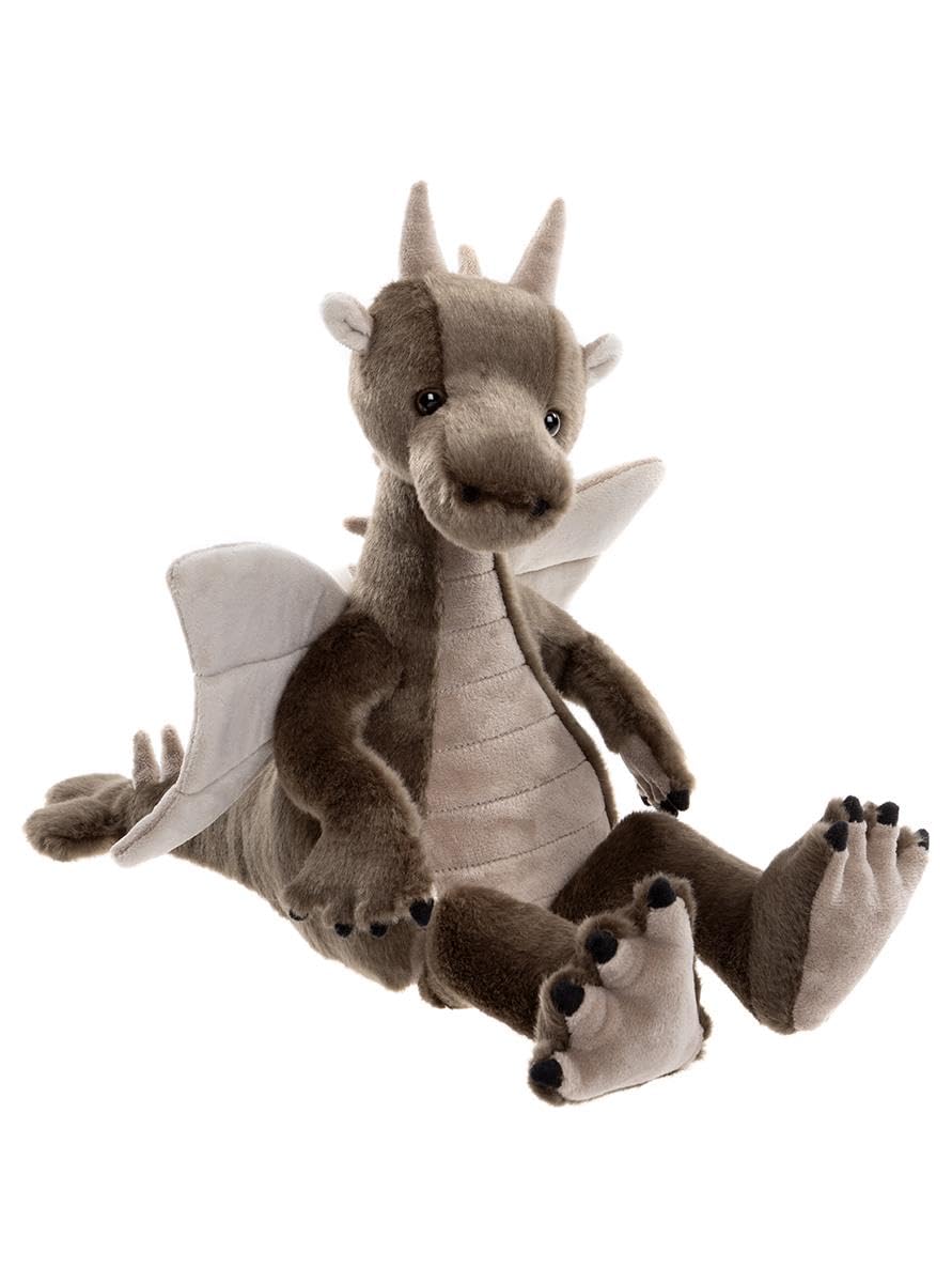 Charlie Bears Clubs Bearhouse Dragon Teddy Bear - Plush Collectible Dragon with Soft Fur and Unique Design 28cm Tall