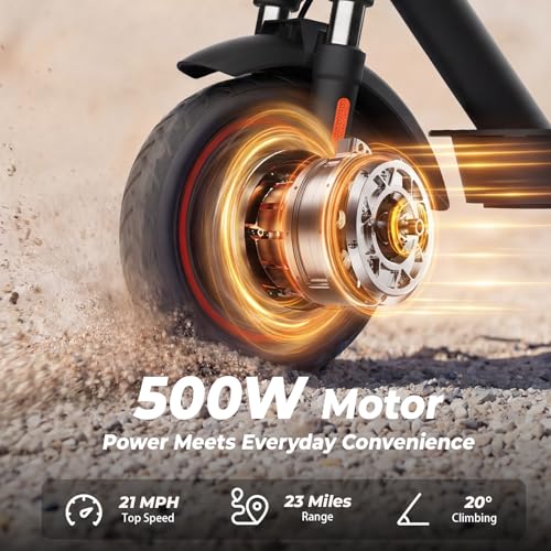 Image of Electric Scooter - Electric Scooter Adults, 1200W /1000W /500W Motor, 28 /24 /21 /18 MPH Top Speed,28 /21 Miles Max Range, APP Control, Double Braking Systems, 10 inch /8.5 inch Tire, Foldable E-Scooter