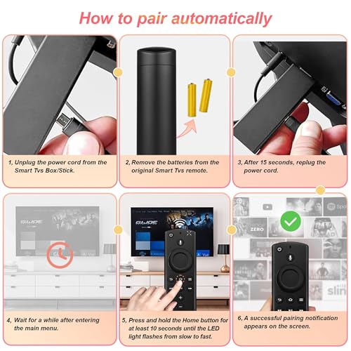Image of Replacement Remote for Fire Smart TV, Compatible with Stick (4K Max, 4K, HD), Stick 2nd Gen /3rd Gen, TV Cube (1st /2nd Gen /3rd Gen) Not for Insignia,TCL Smart TVs