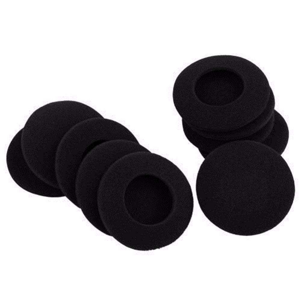 1000 pezzi 50 mm nero schiuma di ricambio cuscinetti auricolari cuscino cuscinetti auricolari spugna parti di riparazione copre tazze compatibili con cuffie diametro 5 cm