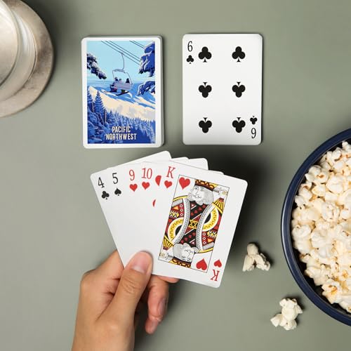 Lantern Press Pacific Northwest naipes poker 52 cartas miniatura 2