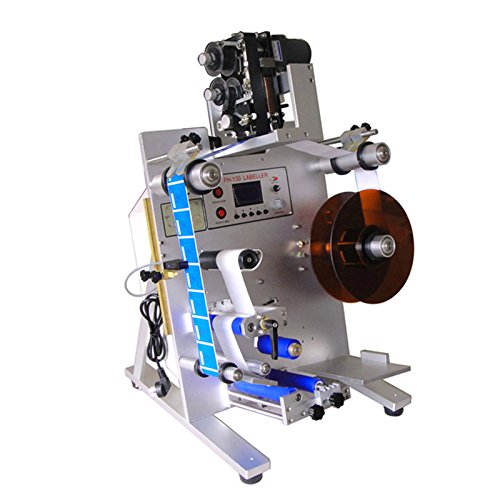 automatic round bottle labeling machine labeler with code printer