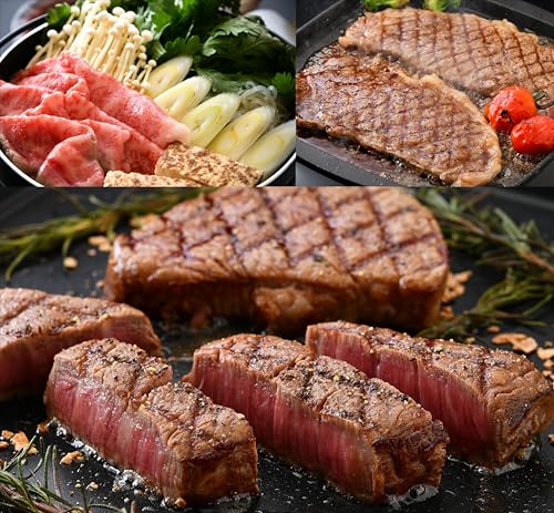 肉専門店が厳選!≪3ヶ月連続お届け≫ 牛肉 若狭牛 定期便 ( リブロース 650g / ヒレステーキ 600g(150g×4枚) / サーロインステーキ 840g(210g × 4枚) | 黒毛和牛 ブランド牛 国産牛 すき焼き しゃぶしゃぶ ヒレ サーロイン お肉 肉