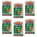 Flatout Flatbread, Light Italian Herb Wraps, Perfect for Use as Sandwich Bread, Pizza Crust, Tortillas, Wraps and More, 8 Flatbreads, 6 Pack