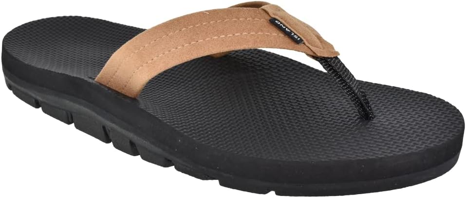 Island Slipper MAUKA Men's Ultrasuede Rubber Sandal - Made in Hawaii - Image 2