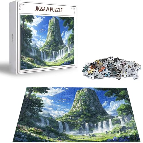 Puzzle 5000 Piezas Caer Rompecabezas para Adultos, un Rompecabezas Desafiante, Juegos de Puzzle para Toda la Familia, Letras en la Parte Posterior, Decoración Hogar, Regalos Navidad Paisaje H-8855