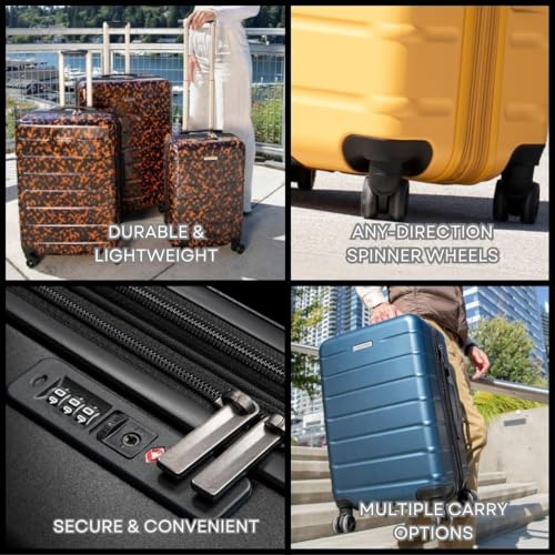 Image of Ricardo Beverly Hills Cambria Hardside Luggage | Stylish Suitcase with Wheels for Effortless Travel, Expandable and Secure TSA-Locked Packing, 2-Piece Set (20 inch, 24 inch, 29 inch)