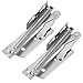 Soft Close Cylinder Pull Down Hinges,Scissor Hinge,Heavy Duty Attic Stairs Hinge,Self Closing Door Hinge 2Pcs Set Steel Up Spring Hinge for Cabinet Cupboard Closet Wardrobe Door