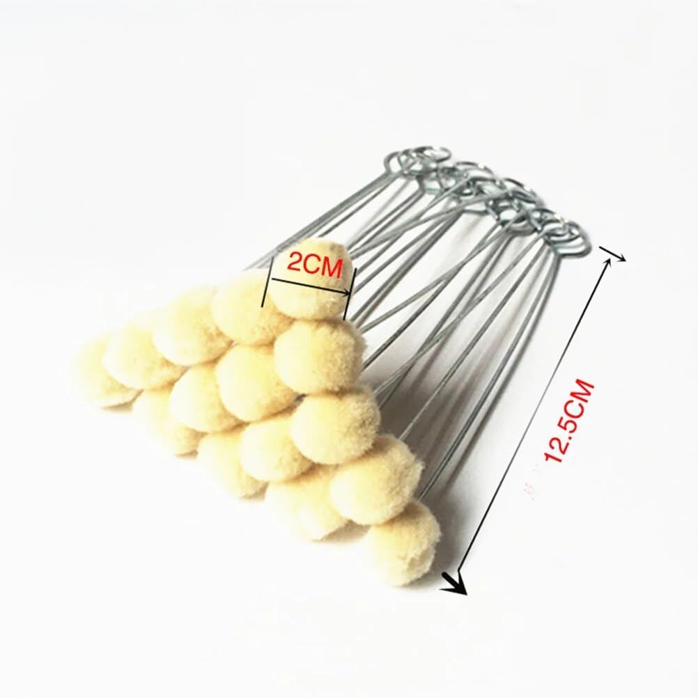 Dye Daubers Brush Wool Applicator Dyeing Dauber Tools Tool Handle Crafts Metal Diy Crafting Swab Projects Mit Metallgriff Dying - (Color: As Shown 1)