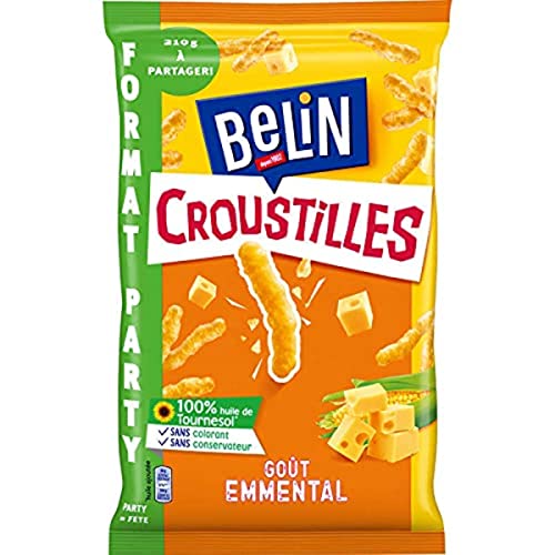 Belin Emmental Croustilles - Galletas para aperitivos, 210 g