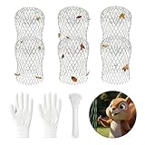 Maogoujian Premium Aluminum Gutter Guard Screens for Downspouts, 6-Pack Leaf Guard & Rodent Protector, Snap-in Installation, Tool-Free, Rust-Resistant Roof Gutter Strainers