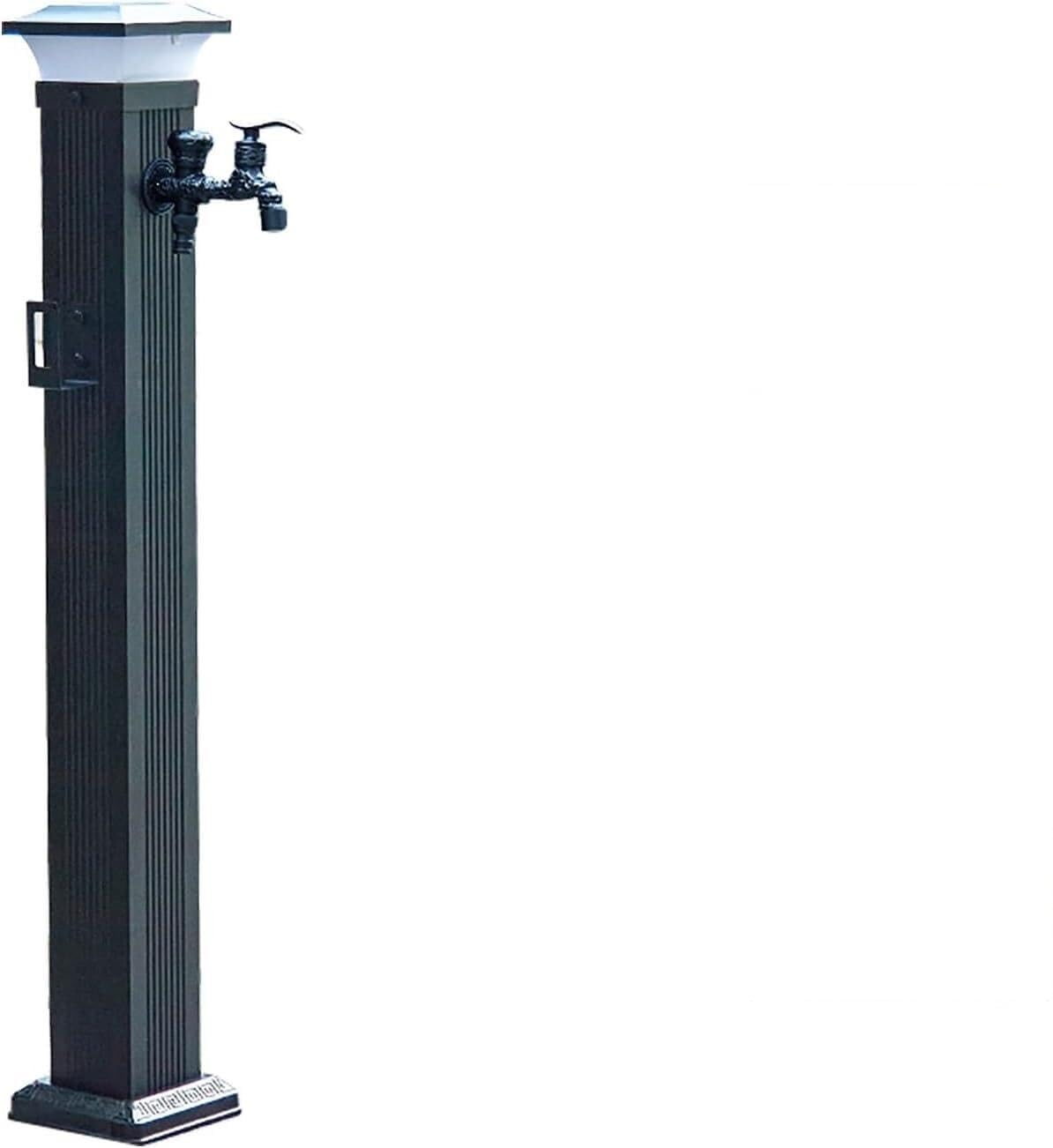 Epano One Color Lxxw Outdoor Faucet Water Column Outdoor Faucet Water Column，Solar Charging Floor Garden Watering Fountain，Backyard Irrigation Washing(104Cm/41In)