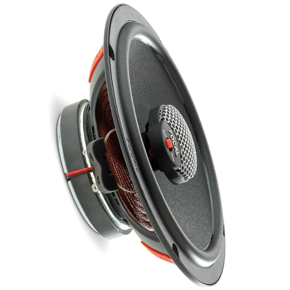 Kit Set para Focal Universal ICU 165 ICU165, 2 Altavoces coaxiales de 2 vías, 16,5 cm 165 mm 6,5" de diámetro, 70 vatios RMS, 140 vatios máx., 4 ohmios, 93 dB, por par + Tornillos incluidos