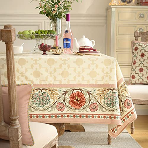 Nappe rectangulaire imperméable treillis retro 130x180 pour table à manger - 2