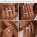 GoldGifts Sterling Silver Rings Set for Women Non Tarnish, Dainty Stackable Chunky Silver Statement Rings Stacking, Simple Eternity Engagement Wedding Band Rings Fashion Jewelry Gifts