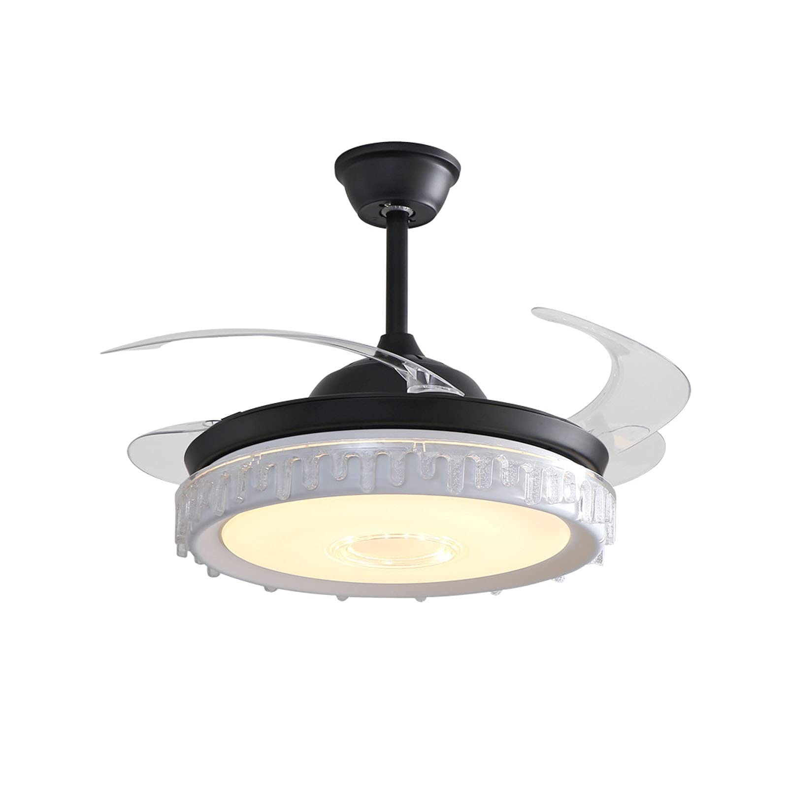 Ventilateur de plafond silencieux avec télécommande 3 couleurs 72W